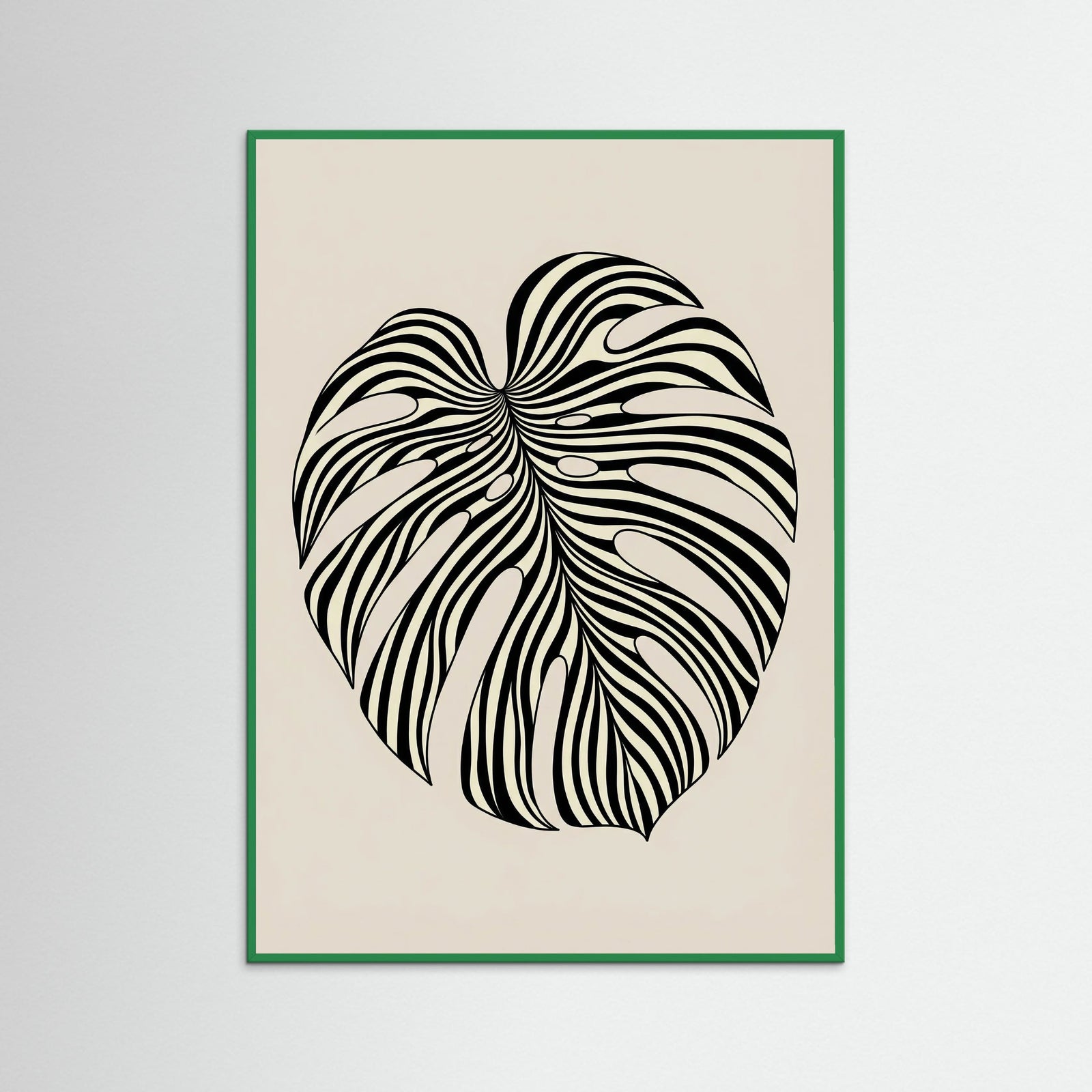 Green Wood Wavy Silhouette