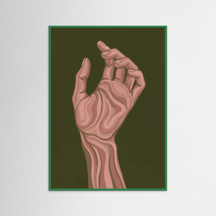 Green Wood Wavy Visage