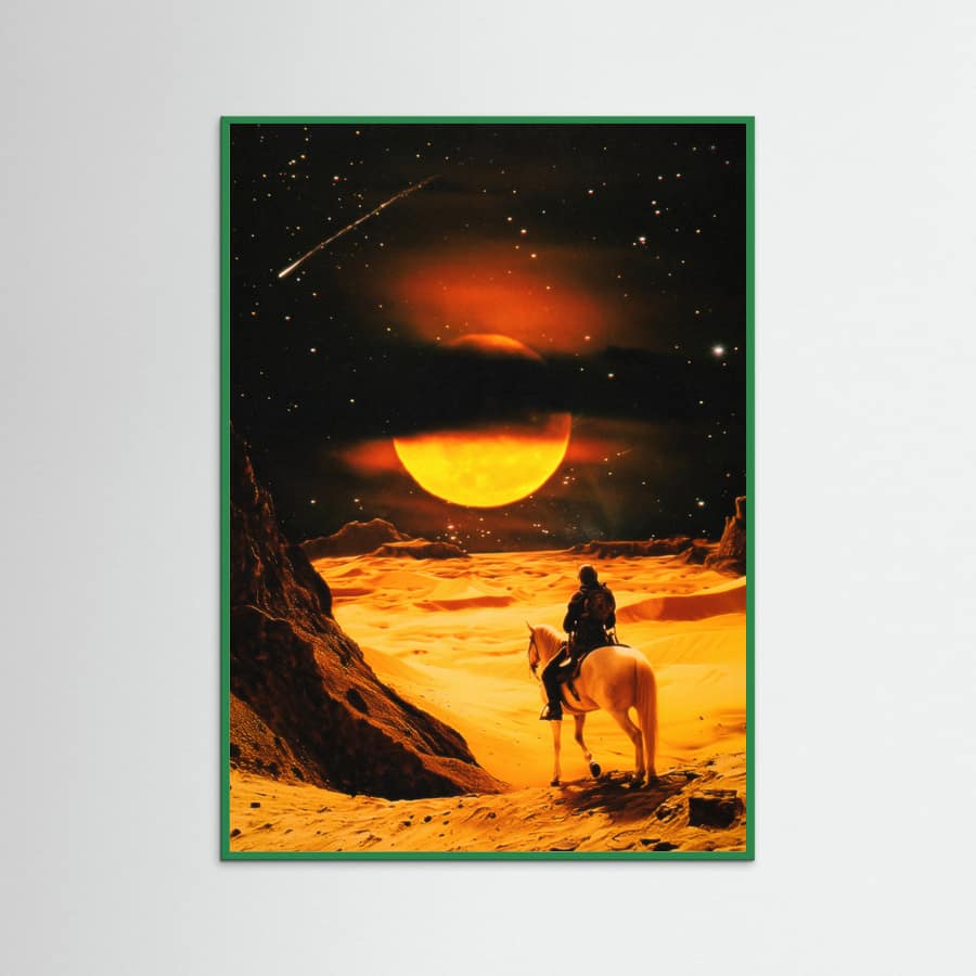 Green Wood Western Space Adventure Poster