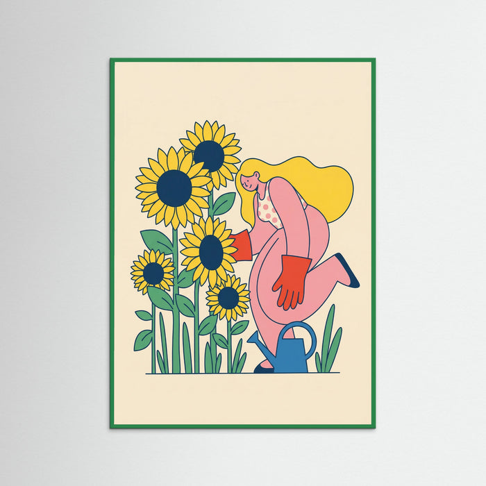Whimsical Cyclist – juliste ja taidepainatus