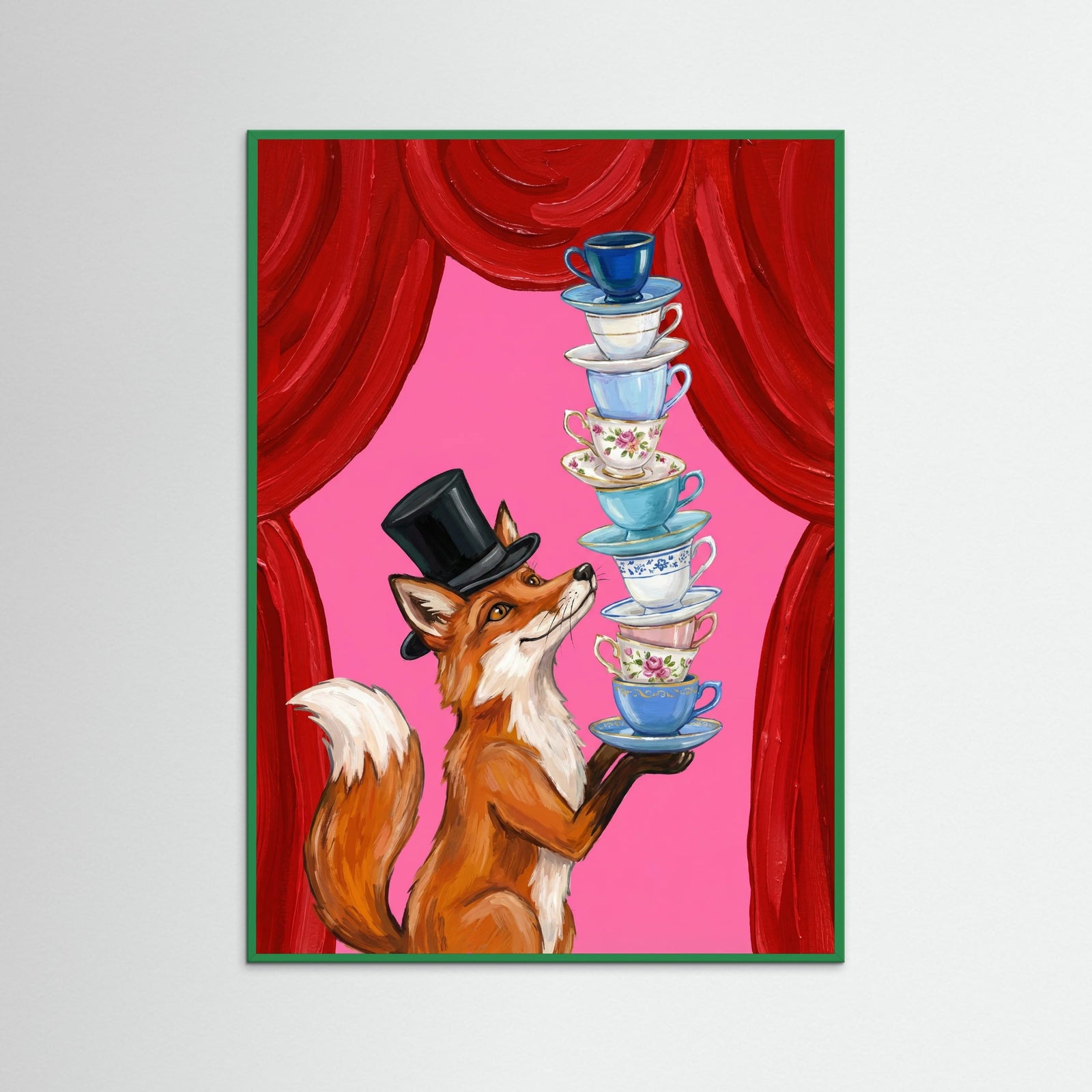 Green Wood Whimsical Duck Gathering