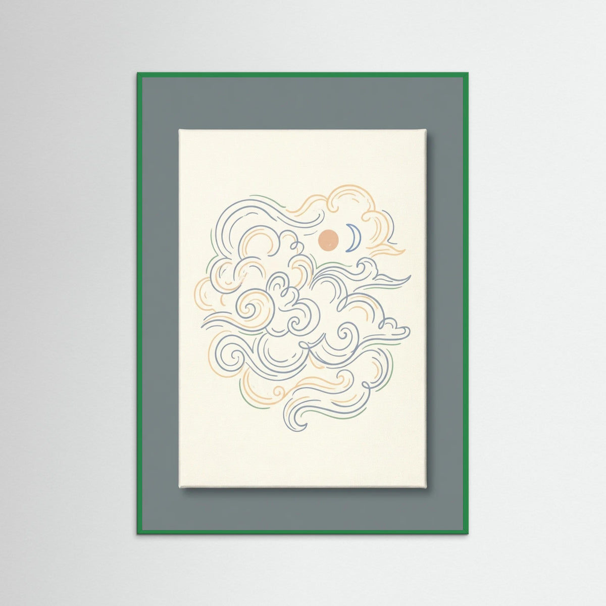 Green Wood Whimsical Echoes
