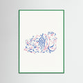Green Wood Whimsical Fruit Medley
