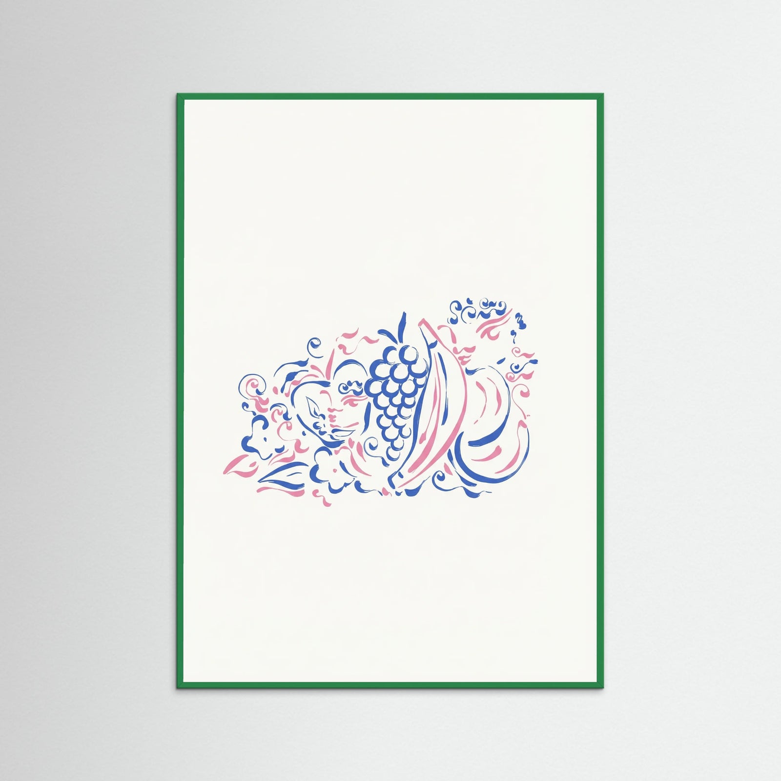Green Wood Whimsical Fruit Medley