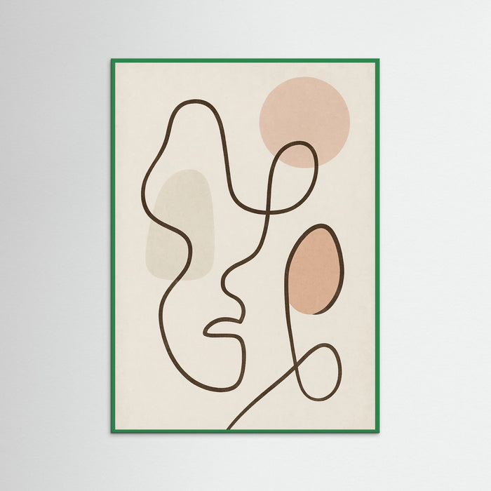 Green Wood Whimsical Linescape