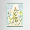 Green Wood Whimsical Wheeled Wonder