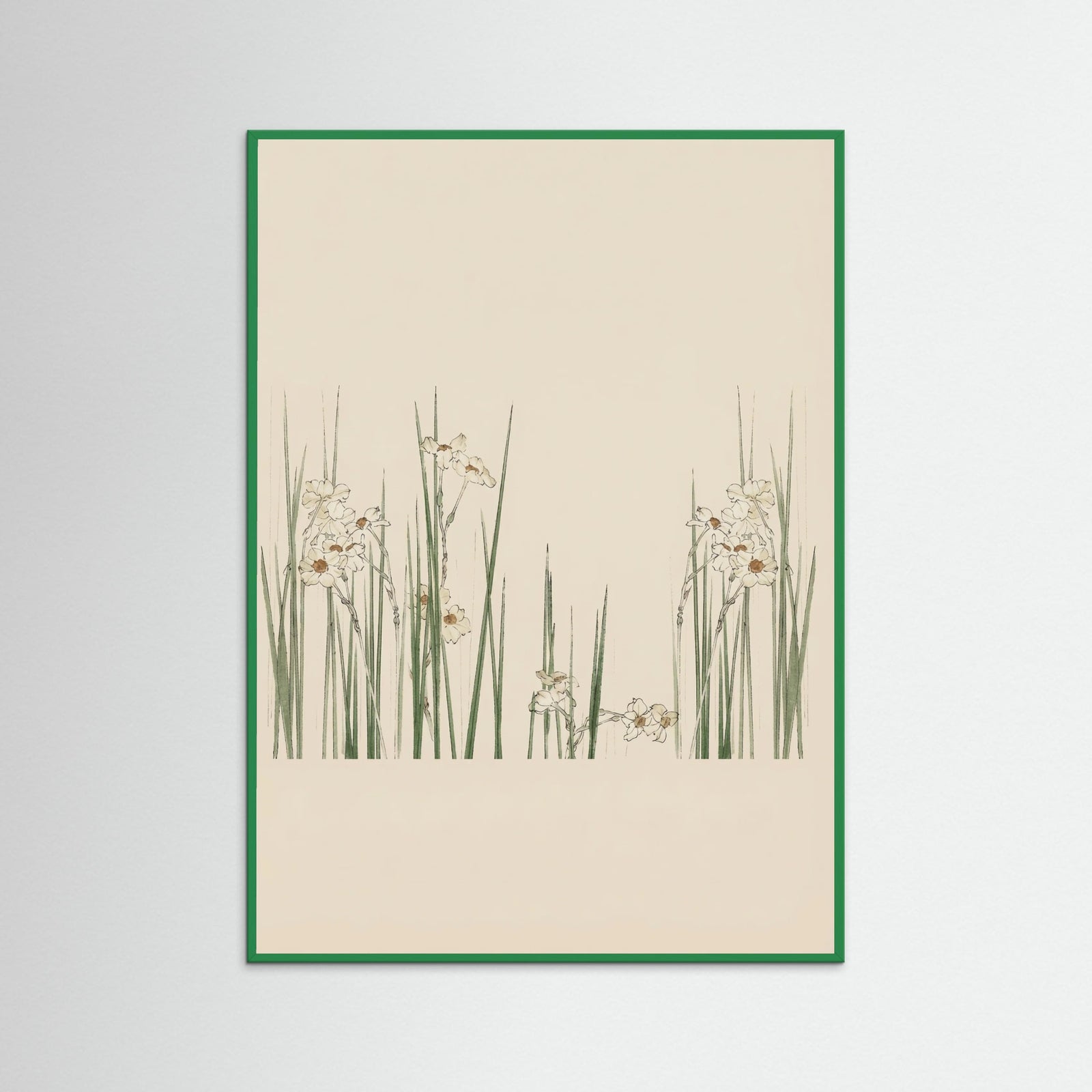Green Wood White Bloom Fields