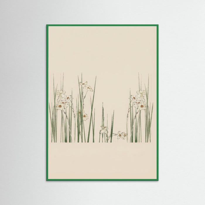 Green Wood White Bloom Fields