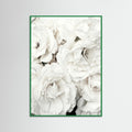 Green Wood White Petal Embrace