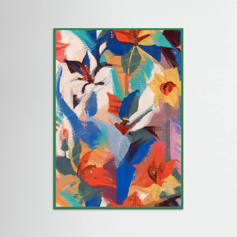 Green Wood Wild Petals Rhapsody Poster