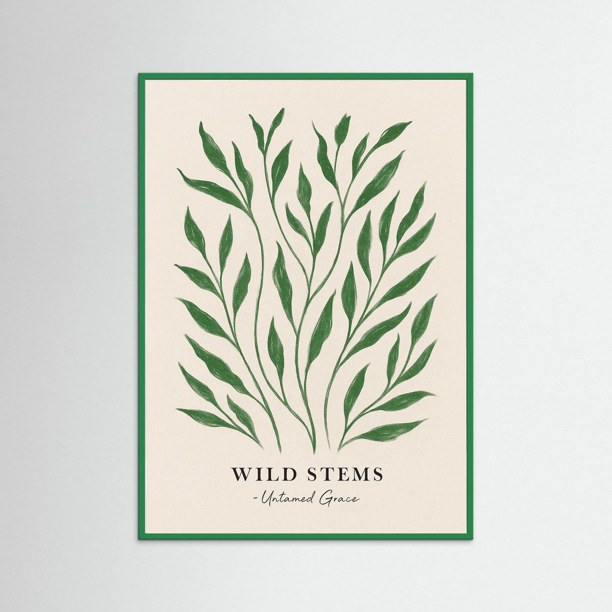 Green Wood Wild stems