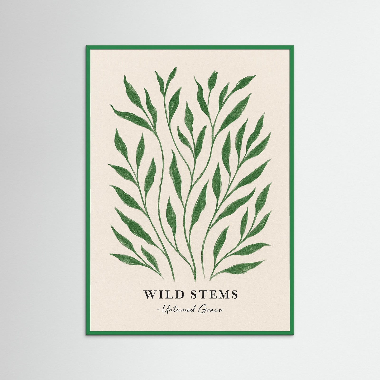 Green Wood Wild stems