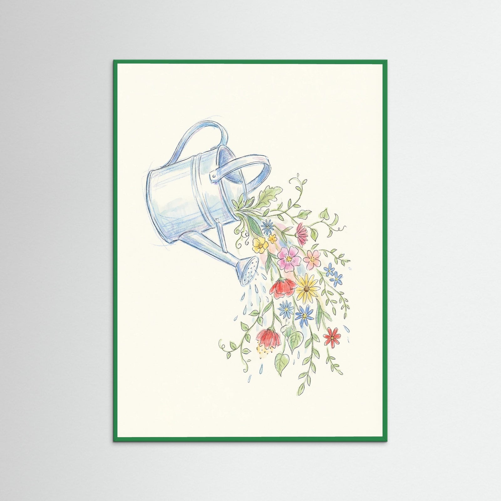 Green Wood Wildflower Amphora