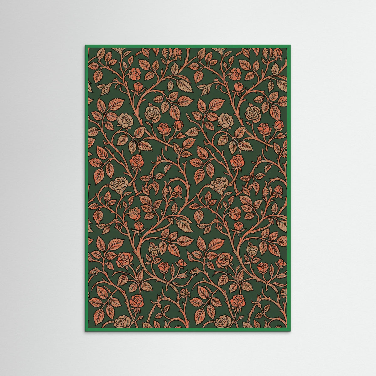 Green Wood Willow Bough Pattern