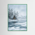 Green Wood Winter Alpine Path