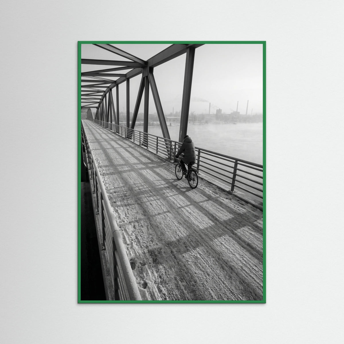 Green Wood Winter Dawn Street