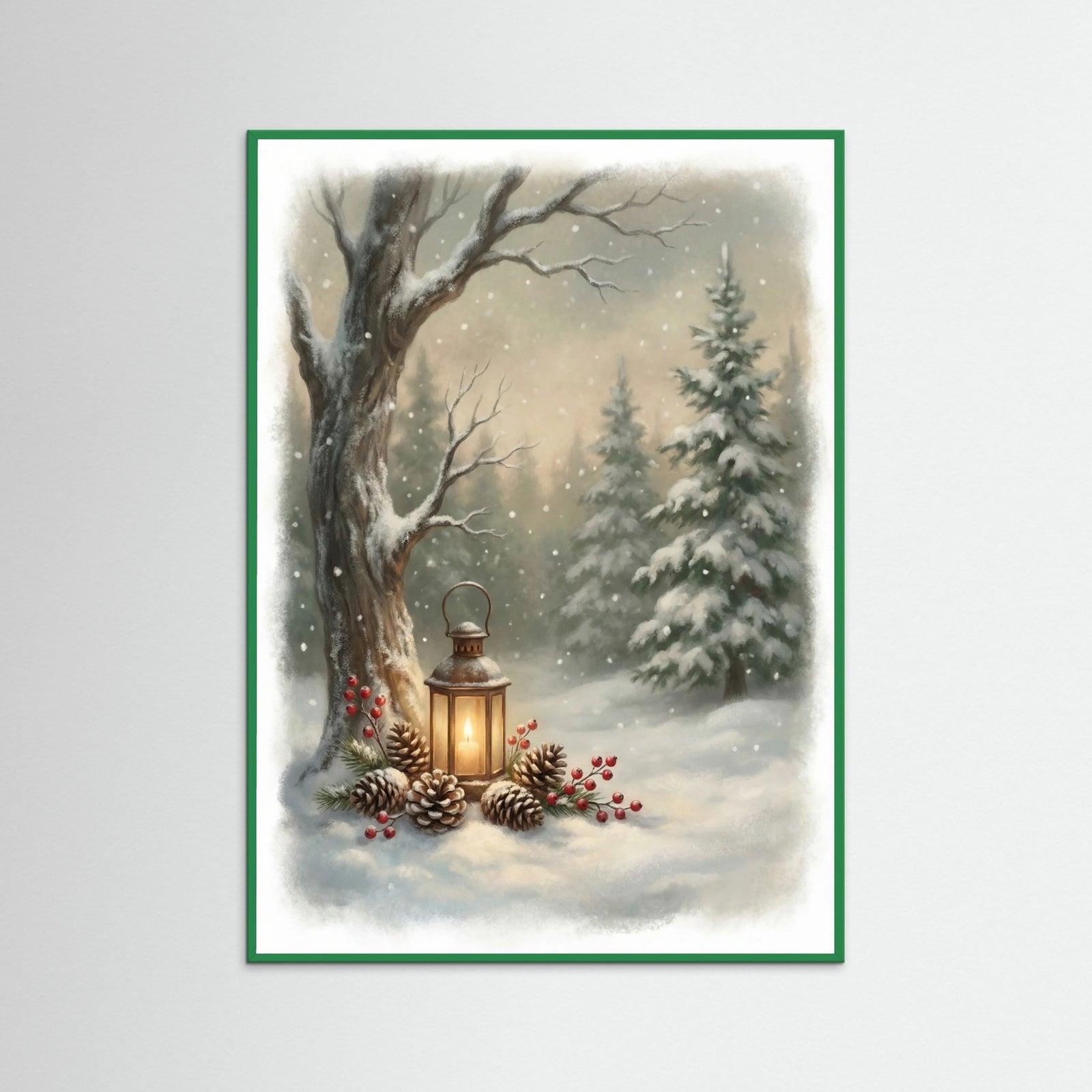 Green Wood Winter Gnome