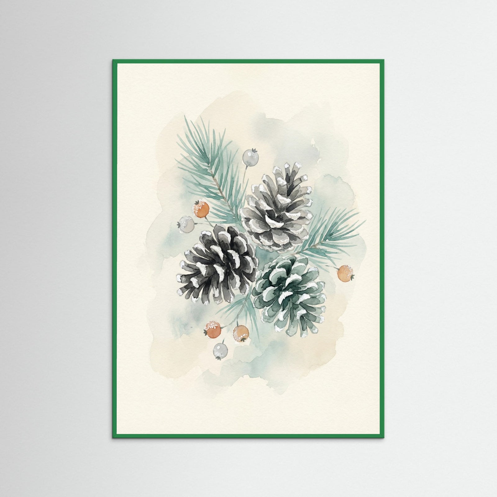 Green Wood Winter Songbird