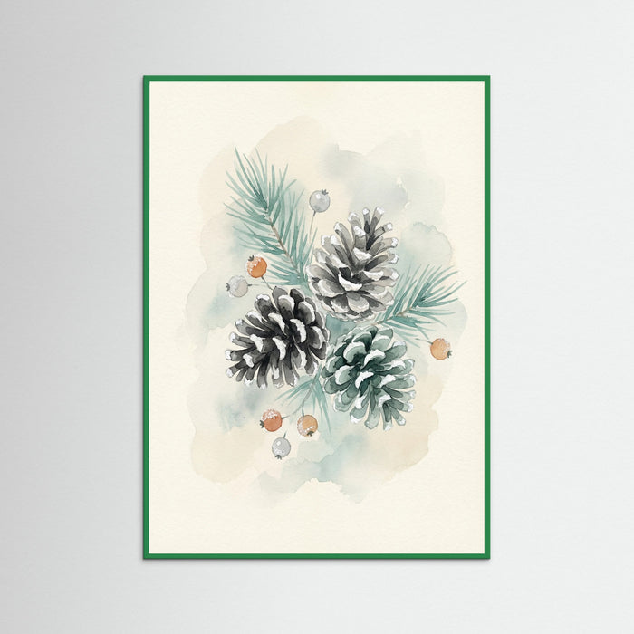 Green Wood Winter Songbird