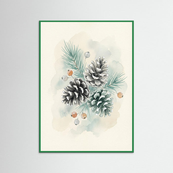 Green Wood Winter Songbird