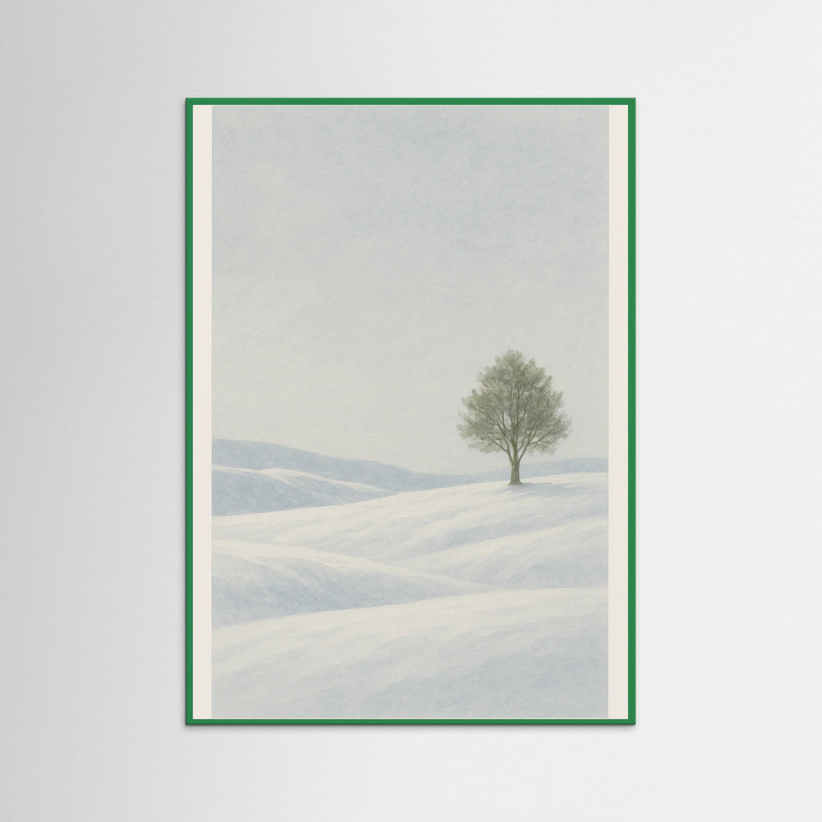 Green Wood Winter Stillness