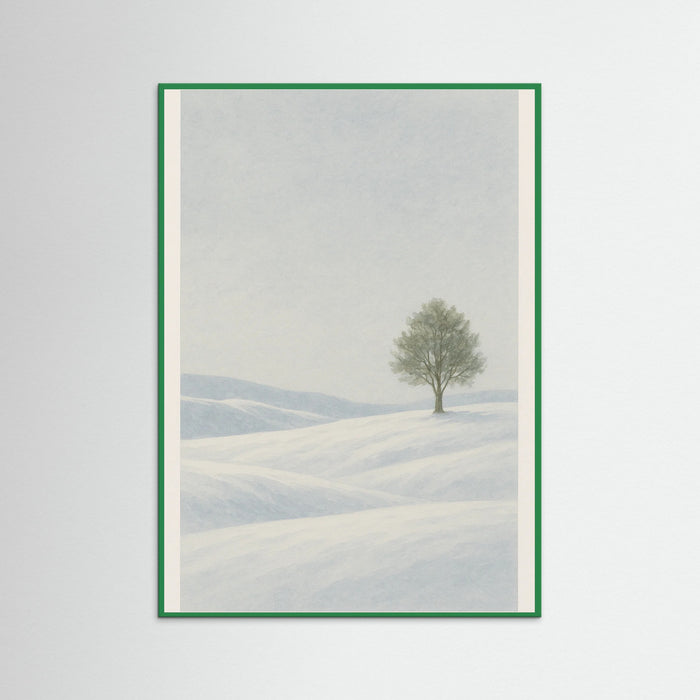 Green Wood Winter Stillness