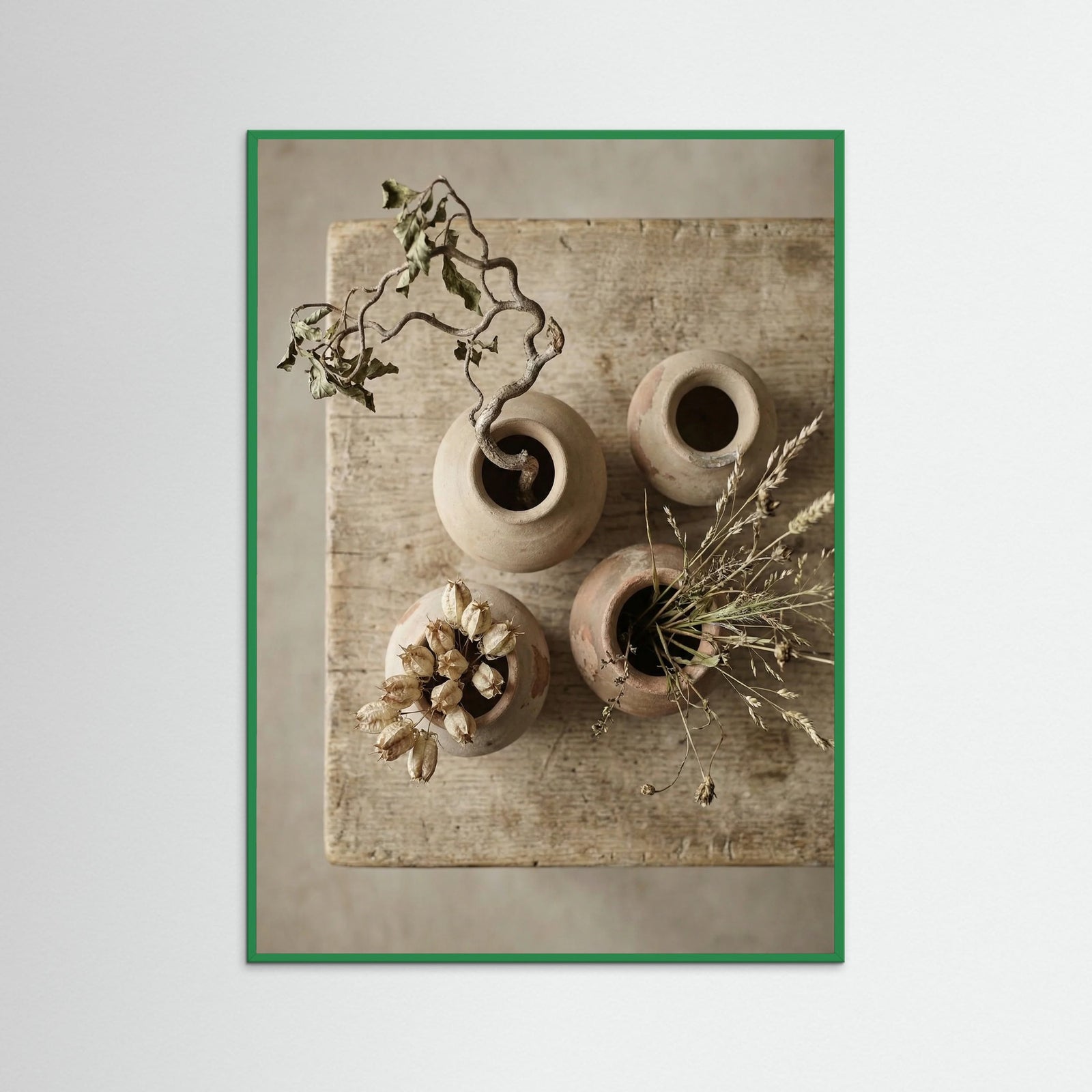 Green Wood Worn Flora