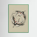 Green Wood Yin Yang Koi