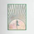Yoga Boho Sun Rise Green 1 Poster – poster and art print