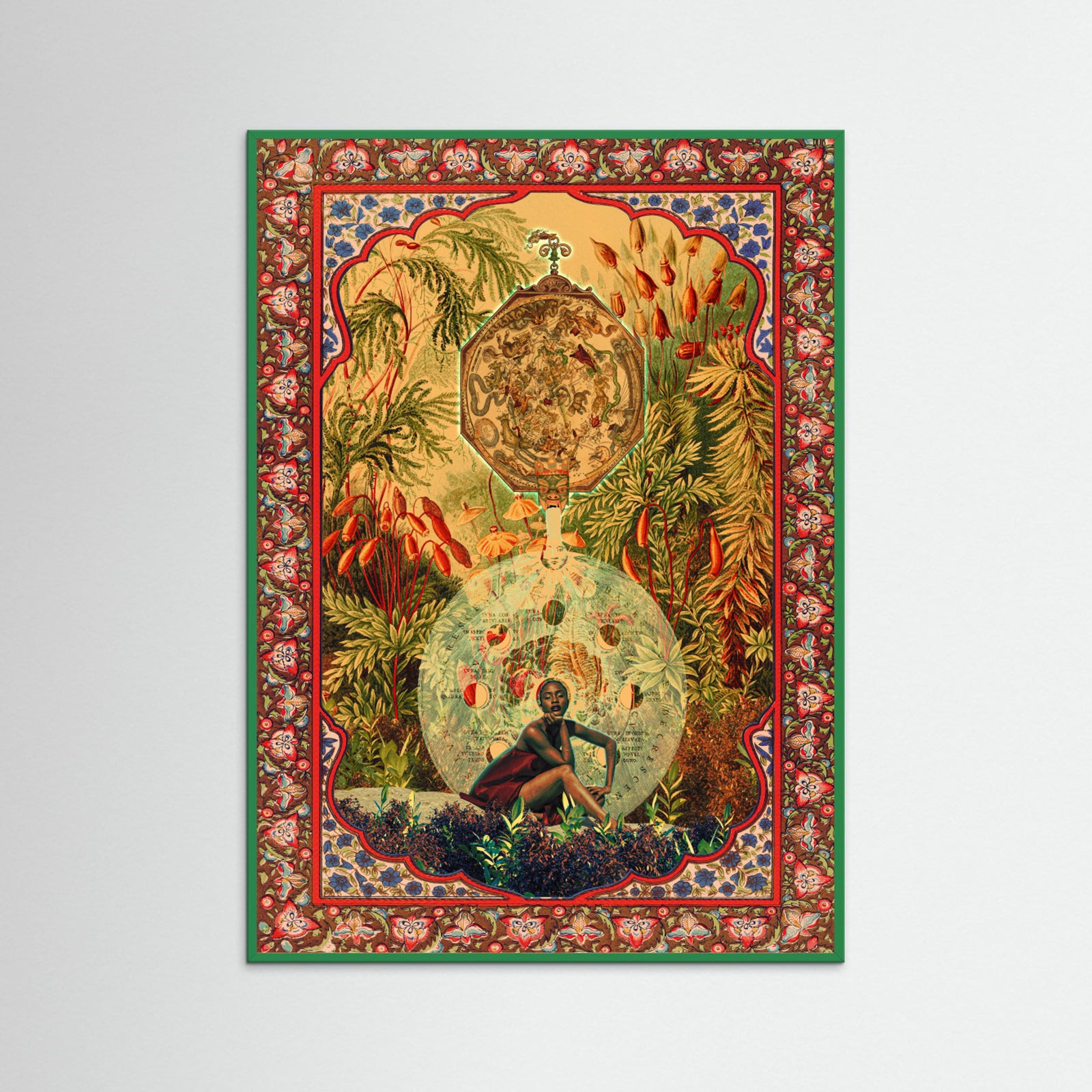 Green Wood Zodiac Queen Poster