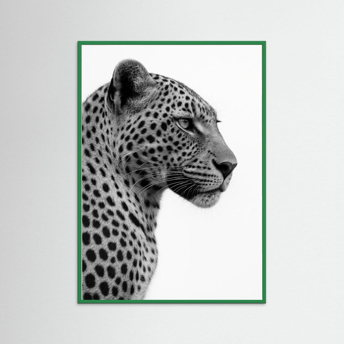 Green Wood photo Leopard Profile