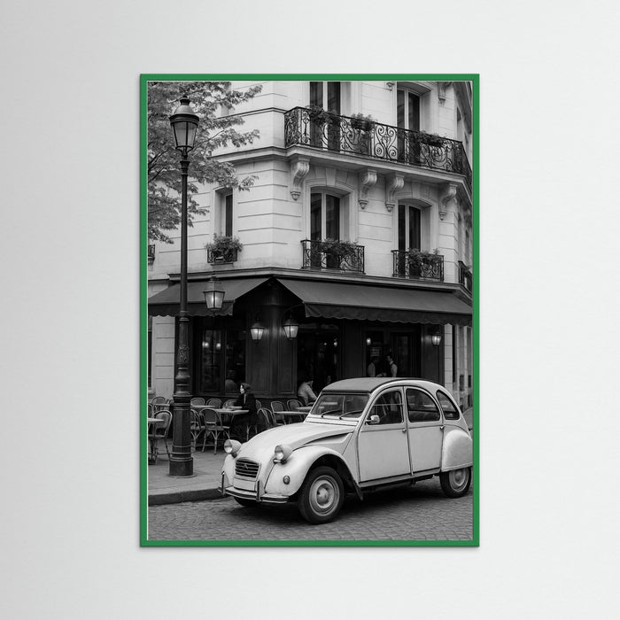 Green Wood photo Parisian Cafe Scene