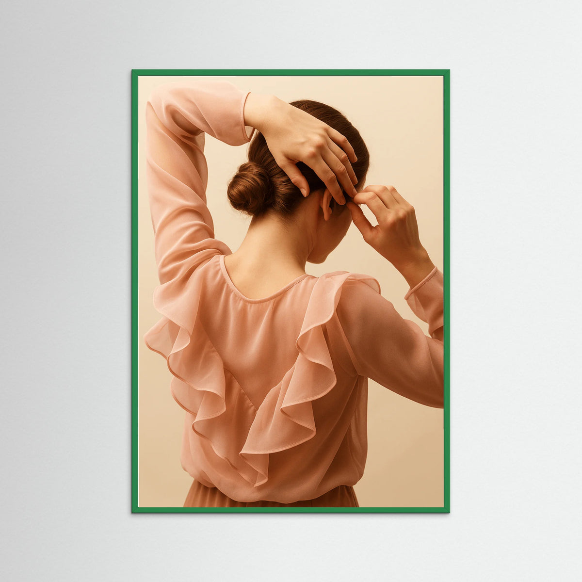 Green Wood photo Pink Silhouette