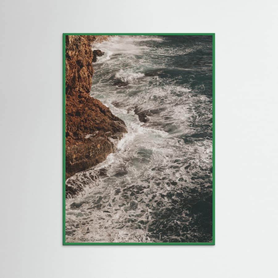 sea waves and rocks Poster – plakat og kunsttryk