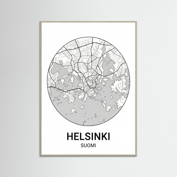 Grey Wood Aarhus Urban Map