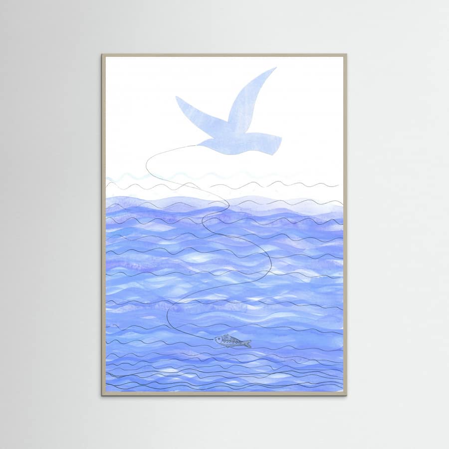 Above the Ocean Waves Poster – poster and art print