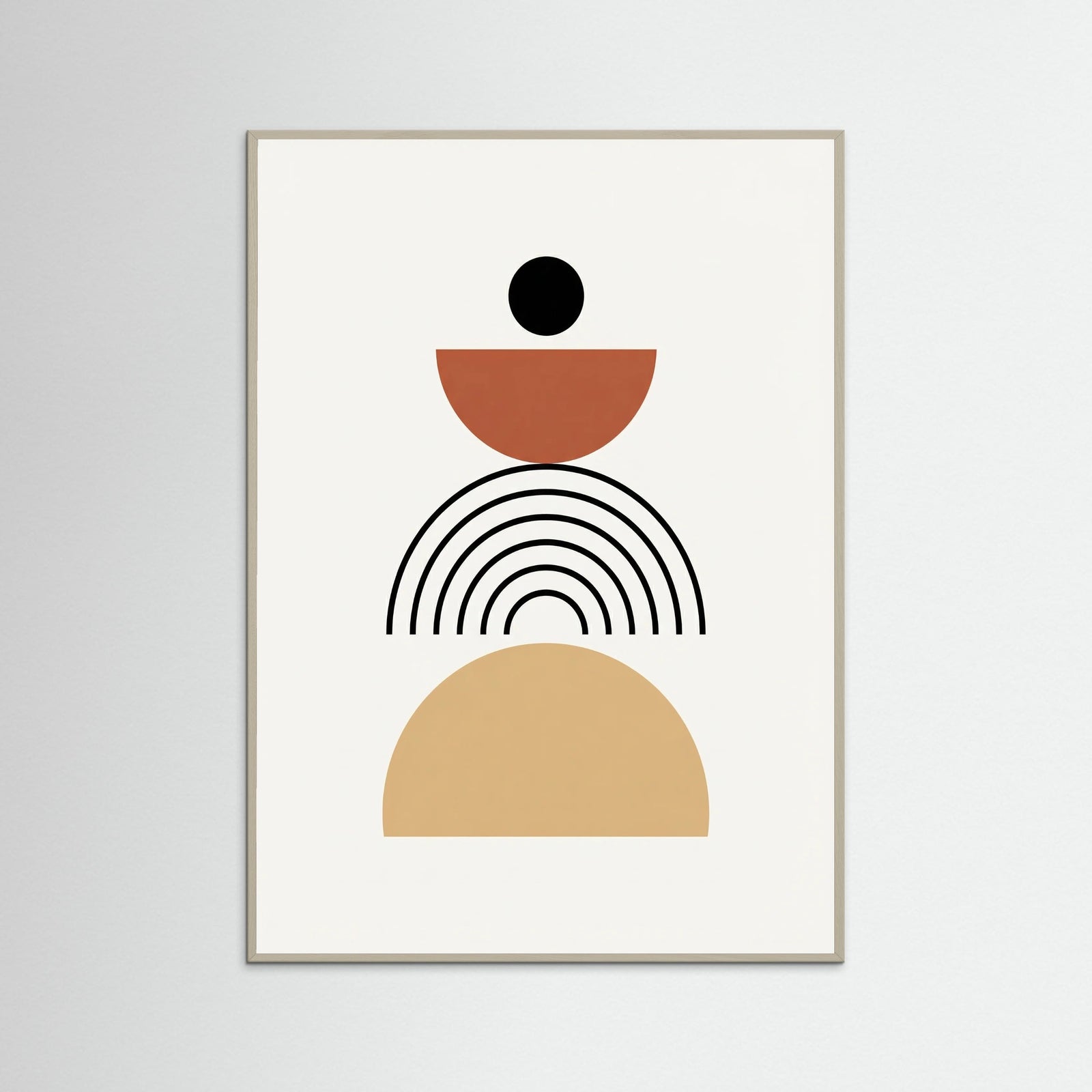 Grey Wood Abstract Arches