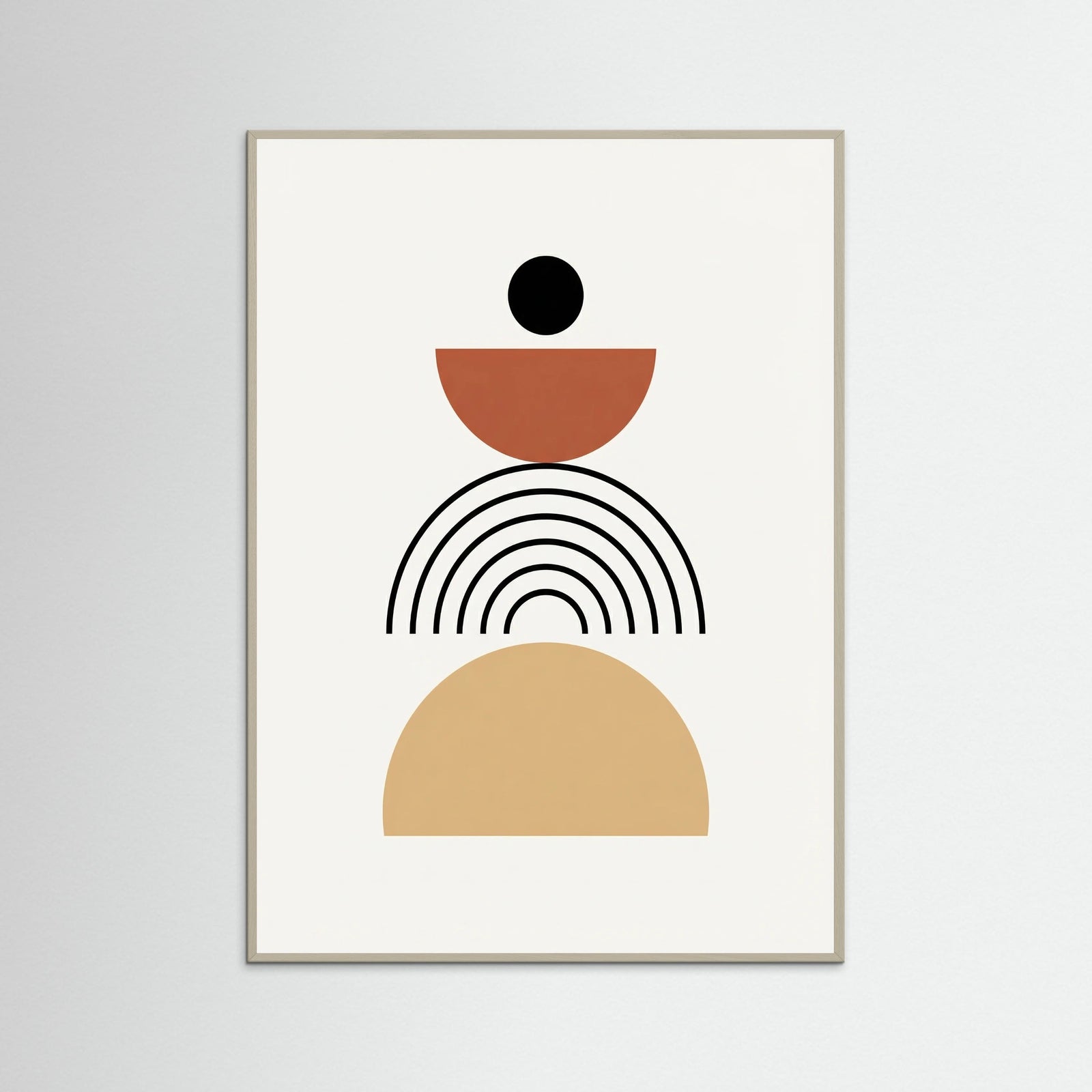 Grey Wood Abstract Arches