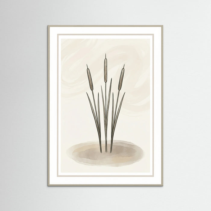 Grey Wood Abstract Baobab