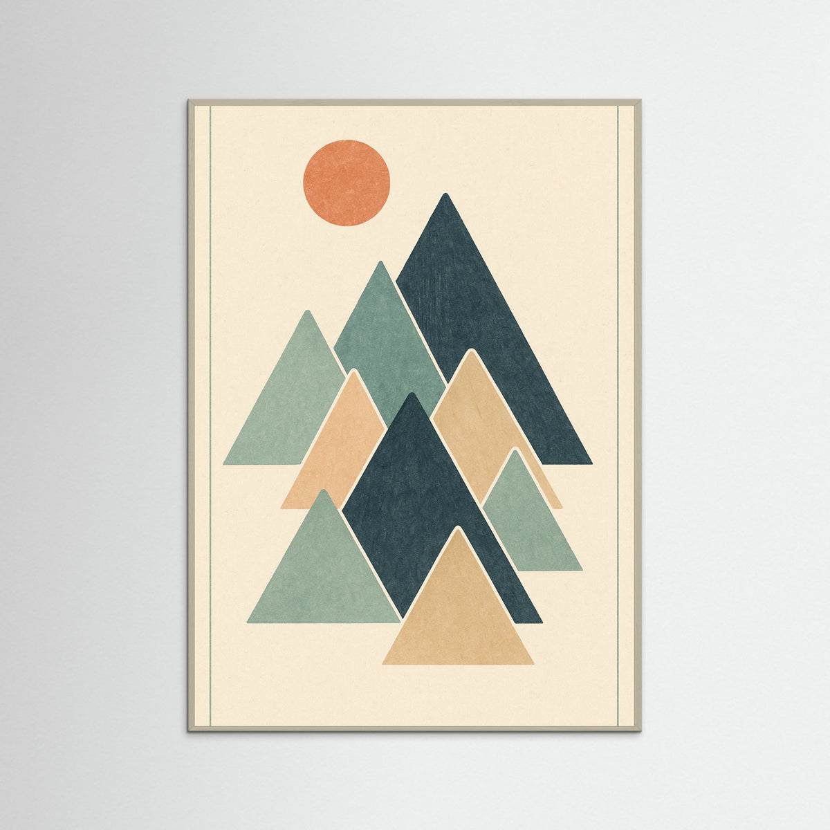 Grey Wood Abstract Blue Shape