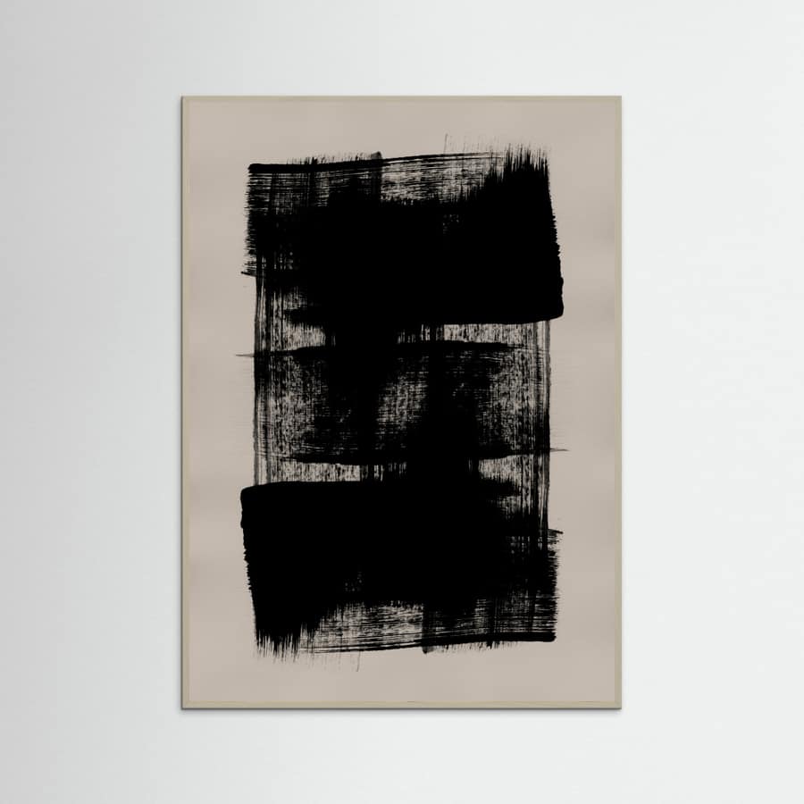 Abstract Brush Strokes 180Y Poster – Poster und Kunstdruck