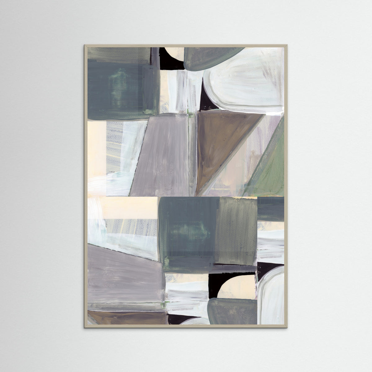 Grey Wood Abstract Desaturate No1 Poster