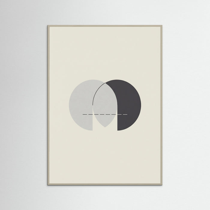 Grey Wood Abstract Dual Forms