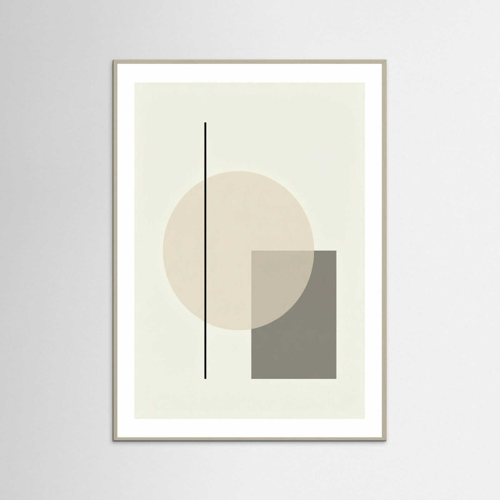 Grey Wood Abstract Forms