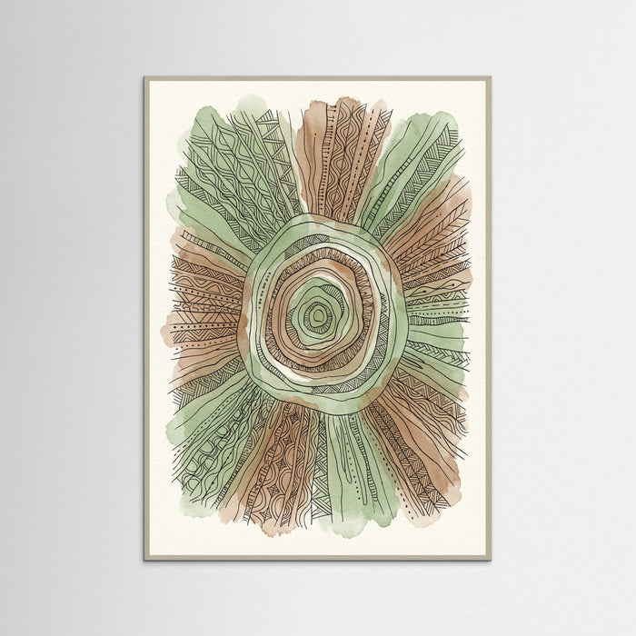 Grey Wood Abstract Pattern Bands