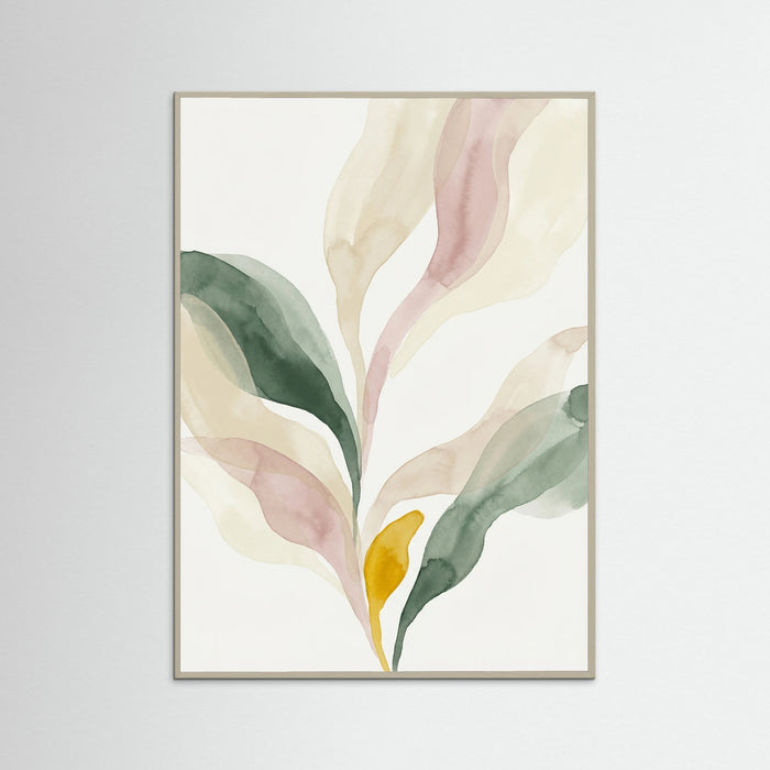 Grey Wood Abstract Petal Forms