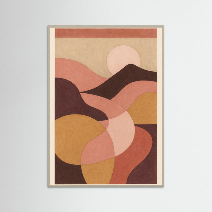 Grey Wood Abstract Shapes