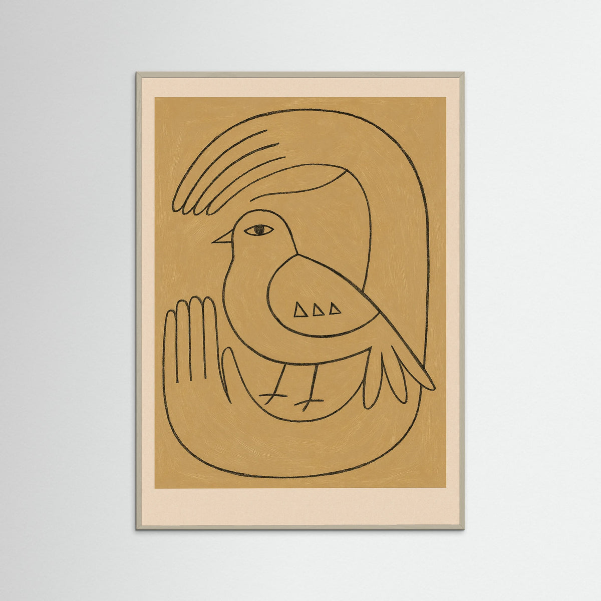 Grey Wood Abstract Silhouette