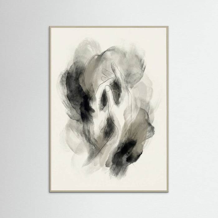 Grey Wood Abstract Silhouette