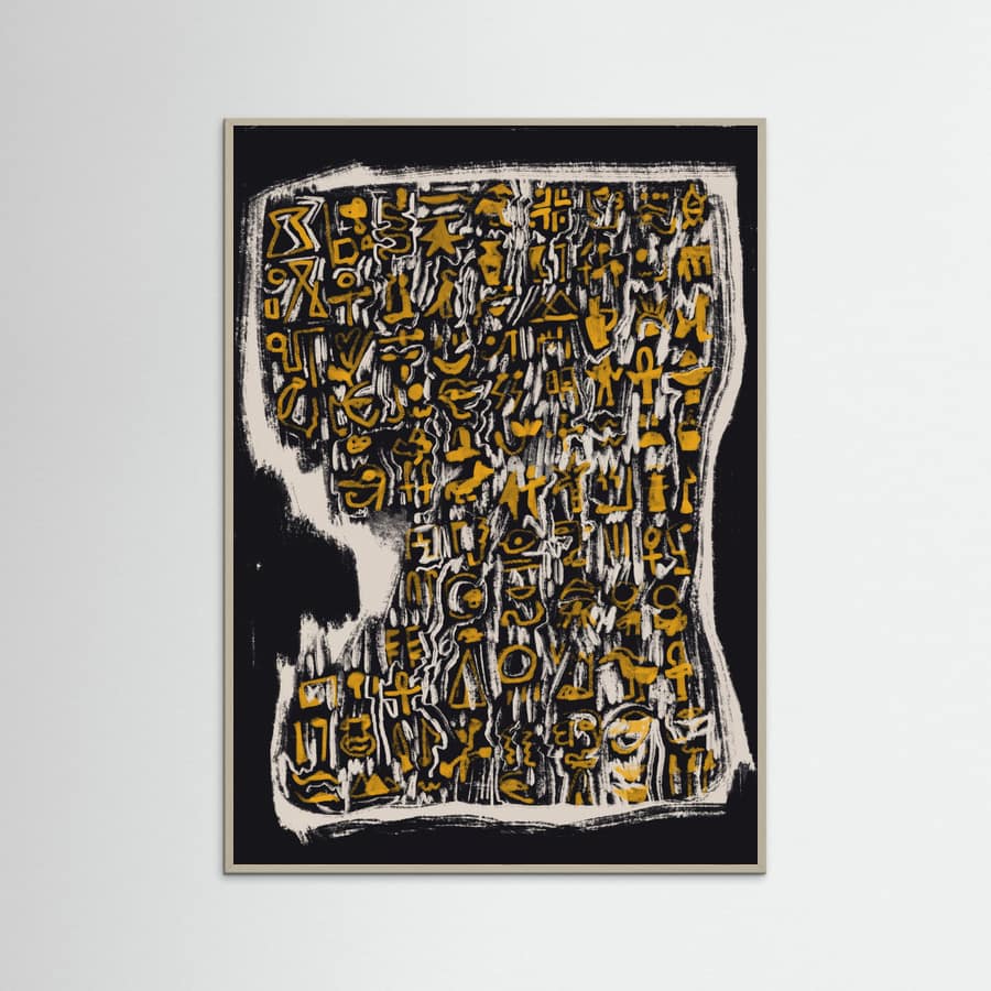 Abstract Symbol Slab Poster – plakat og kunsttryk